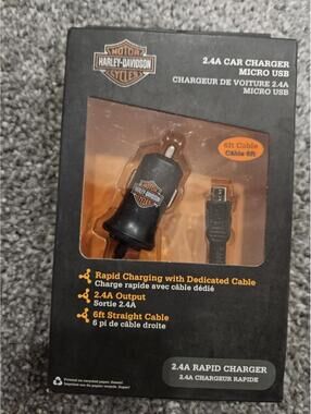 Harley-Davidson FONEGEAR 7782 2.4A  12-VOLT CAR CHARGER MICRO USB